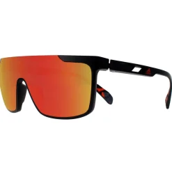 Adidas Sunglasses SP0020 02G Matte Black Orange Camo Contrast Mirror R