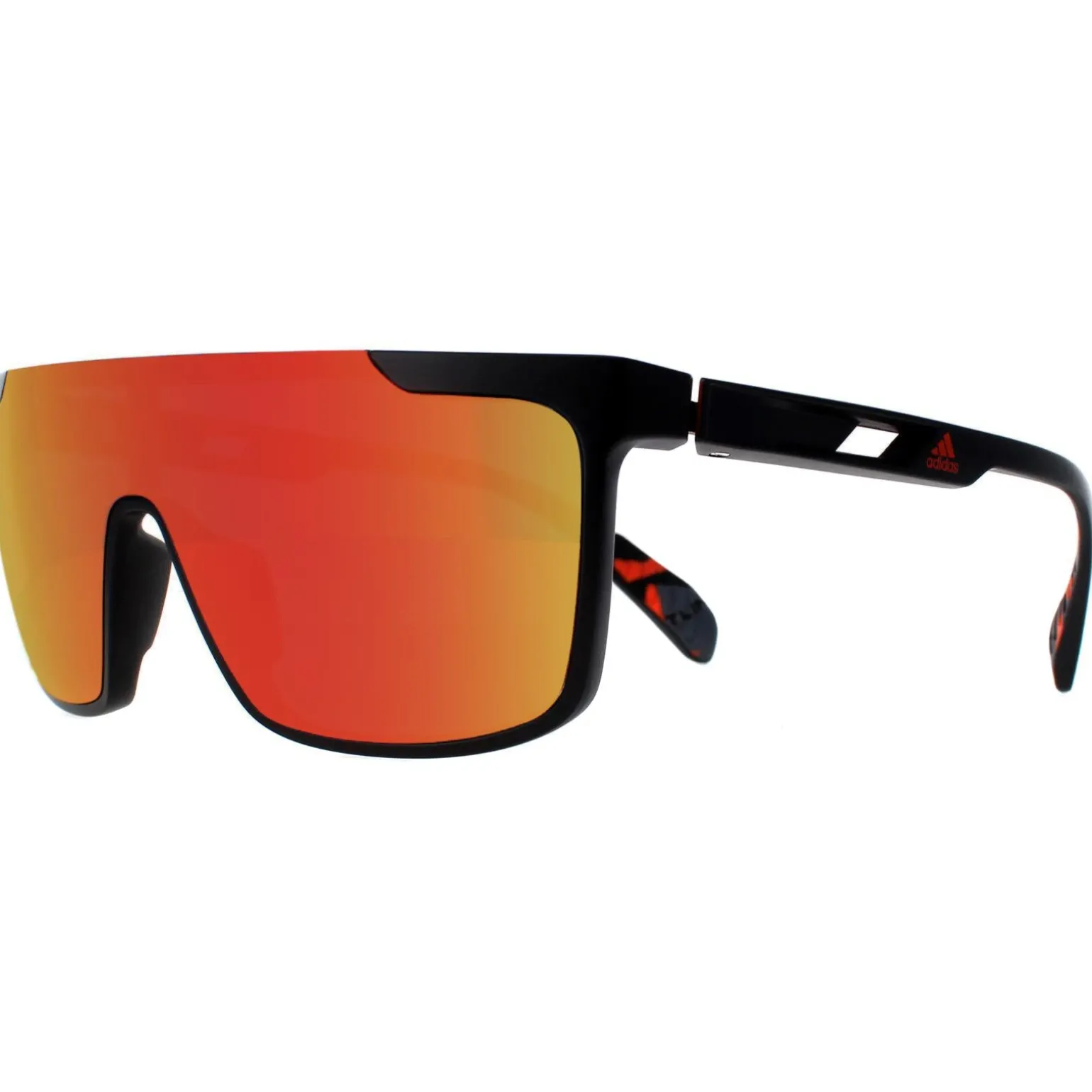 Adidas Sunglasses SP0020 02G Matte Black Orange Camo Contrast Mirror R