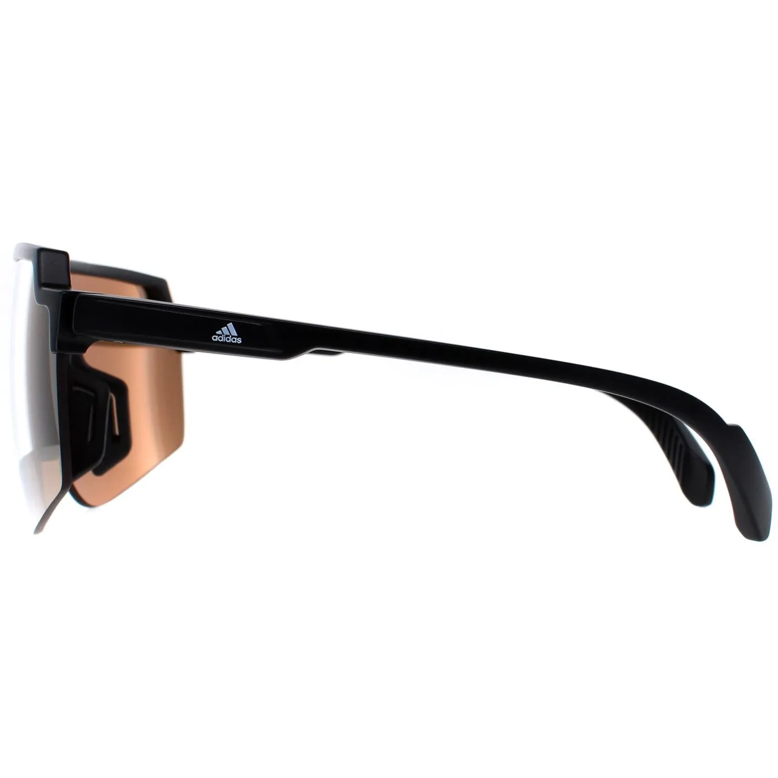 Adidas Sunglasses SP0018 01G Shiny Black Contrast Mirror Gold