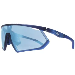 Adidas Sunglasses SP0001 91V Frosted Dark Blue Vario Azure Mirror Blue