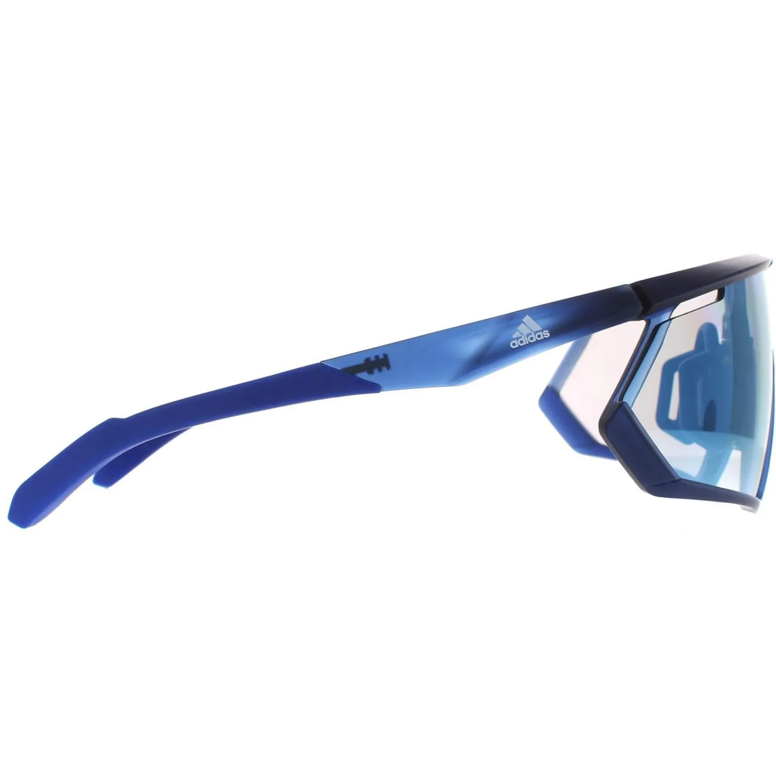 Adidas Sunglasses SP0001 91V Frosted Dark Blue Vario Azure Mirror Blue