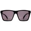 Alexander McQueen Sunglasses AM0352S 001 Shiny Black and Dark Chrome G