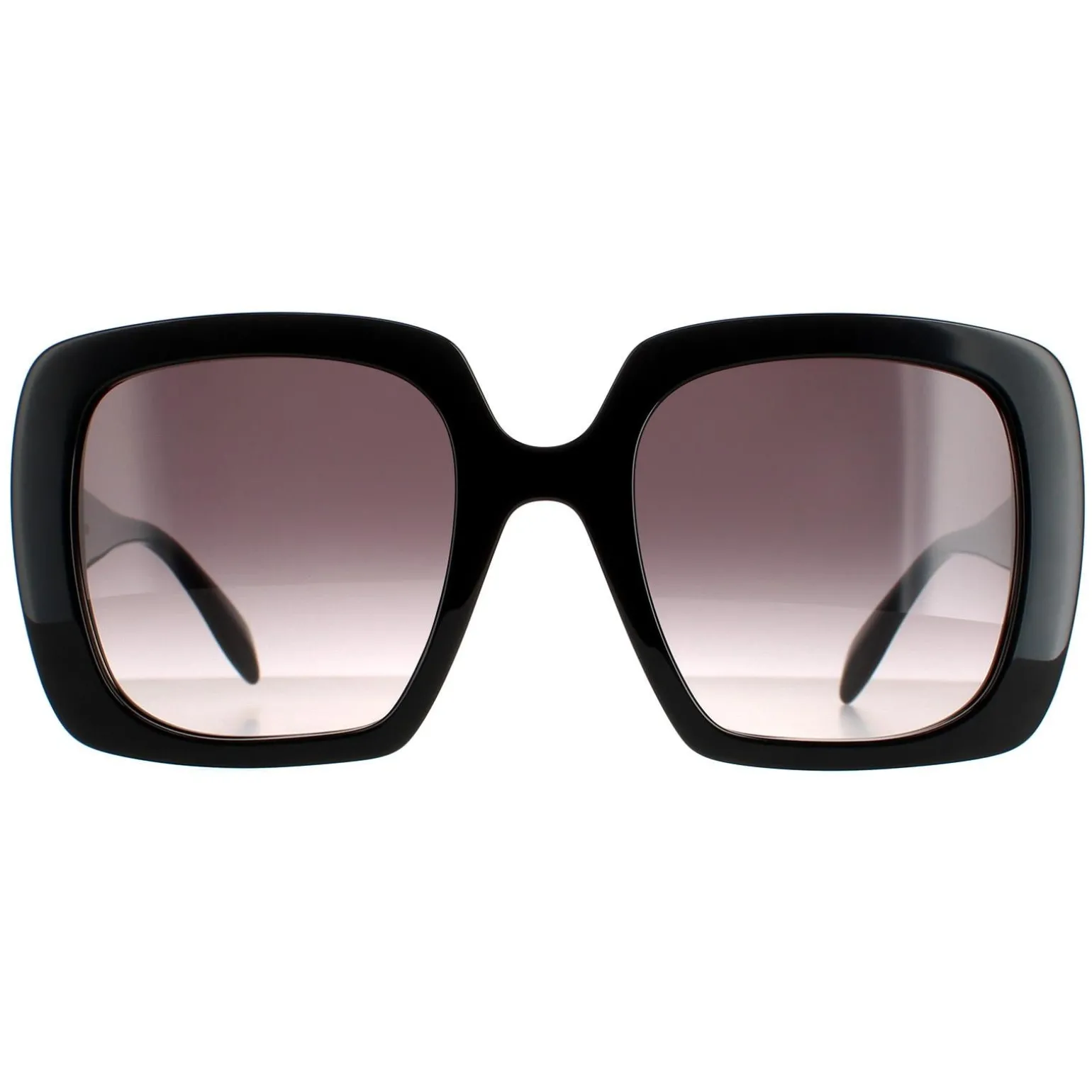 Alexander McQueen Sunglasses AM0378S 001 Black Grey Gradient
