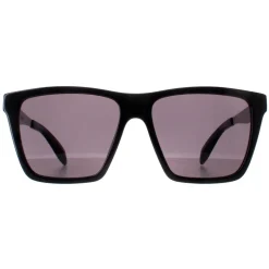 Alexander McQueen Sunglasses AM0352S 001 Shiny Black and Dark Chrome G
