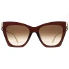 Alexander McQueen Sunglasses AM0375S 002 Brown Gold Brown Gradient