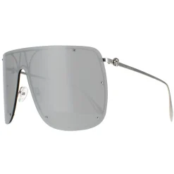 Alexander McQueen Sunglasses AM0313S 007 Silver Silver Mirror