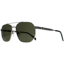 Alexander McQueen Sunglasses AM0458S 003 Silver Green