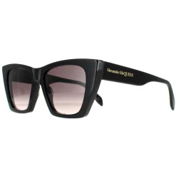 Alexander McQueen Sunglasses AM0299S 001 Black Grey