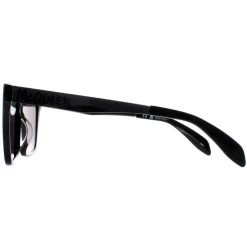 Alexander McQueen Sunglasses AM0352S 001 Shiny Black and Dark Chrome G