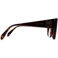 Alexander McQueen Sunglasses AM0284S 003 Dark Havana Brown Gradient