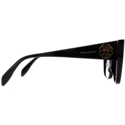 Alexander McQueen Sunglasses AM0284S 002 Black Grey Gradient