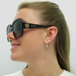 Alexander McQueen Sunglasses AM0378S 002 Tortoise Brown Gradient