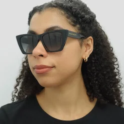 Alexander McQueen Sunglasses AM0299S 001 Black Grey