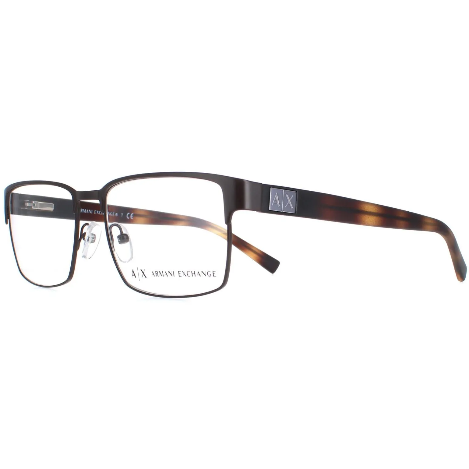 Armani Exchange Glasses Frames AX1019 6001 Matte Brown Men