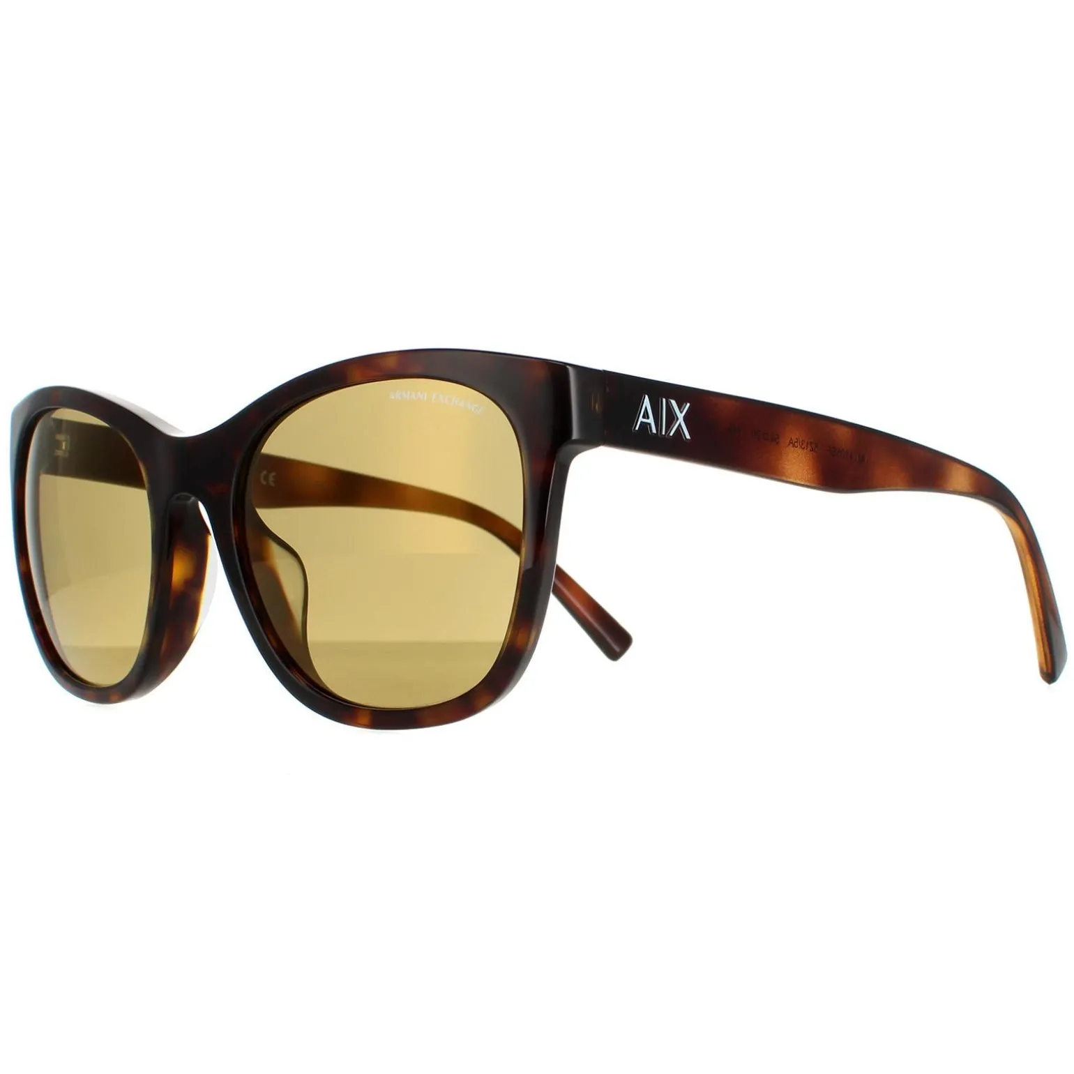 Armani Exchange Sunglasses AX4105SF 82135A Shiny Havana Gold Mirror