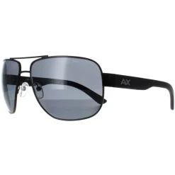 Armani Exchange Sunglasses AX2012S 606381 Matte Black Grey Polarized