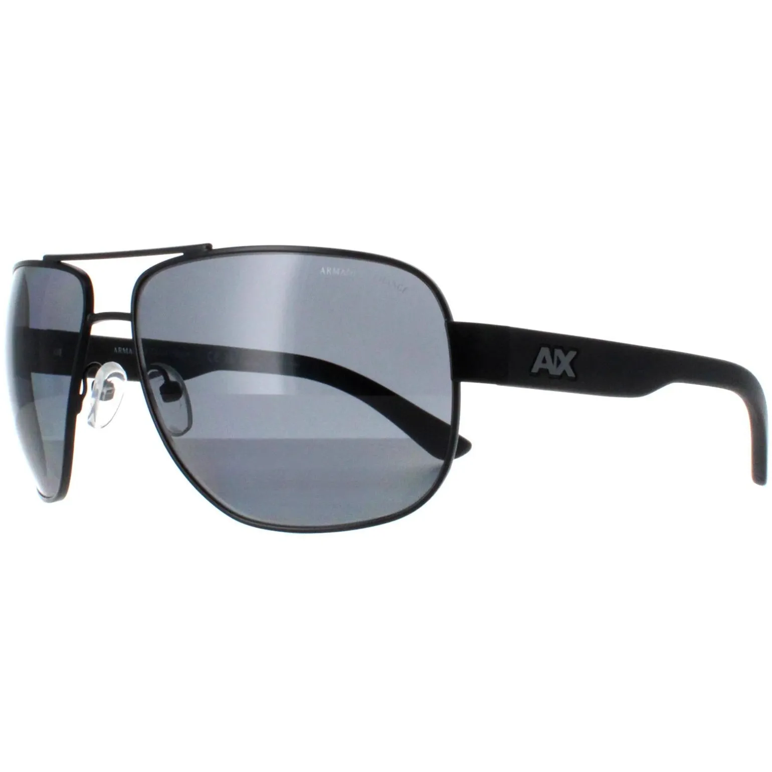 Armani Exchange Sunglasses AX2012S 606381 Matte Black Grey Polarized