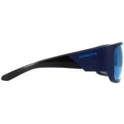 Arnette Sunglasses AN4324 Lil' Snap 276222 Matte Blue Dark Grey Mirror