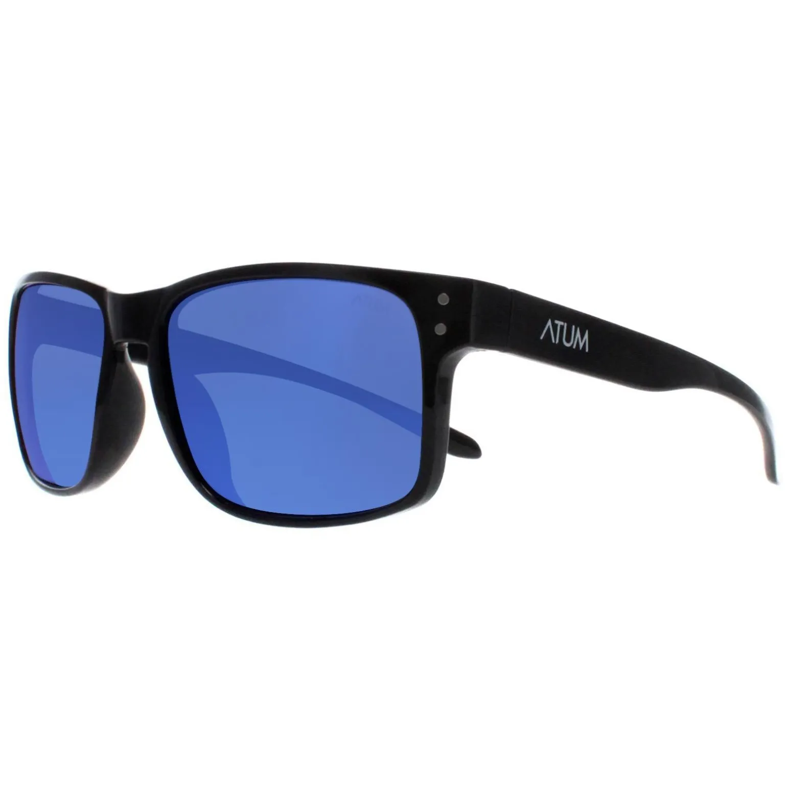 Atum Sunglasses Waterhouse C2 Shiny Black Blue Mirror