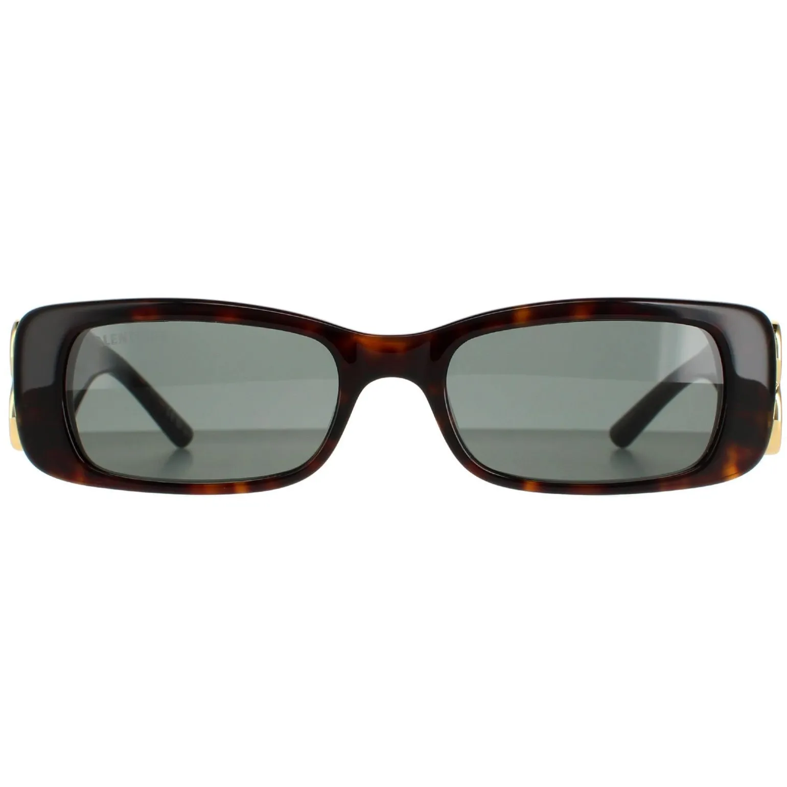 Balenciaga Sunglasses BB0096S 002 Dark Havana Green