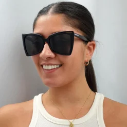 Balenciaga Sunglasses BB0174S 001 Black Grey