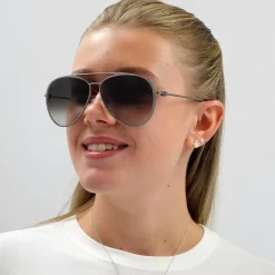 Bally Sunglasses BY0024-D 08K Gunmetal Grey Gradient