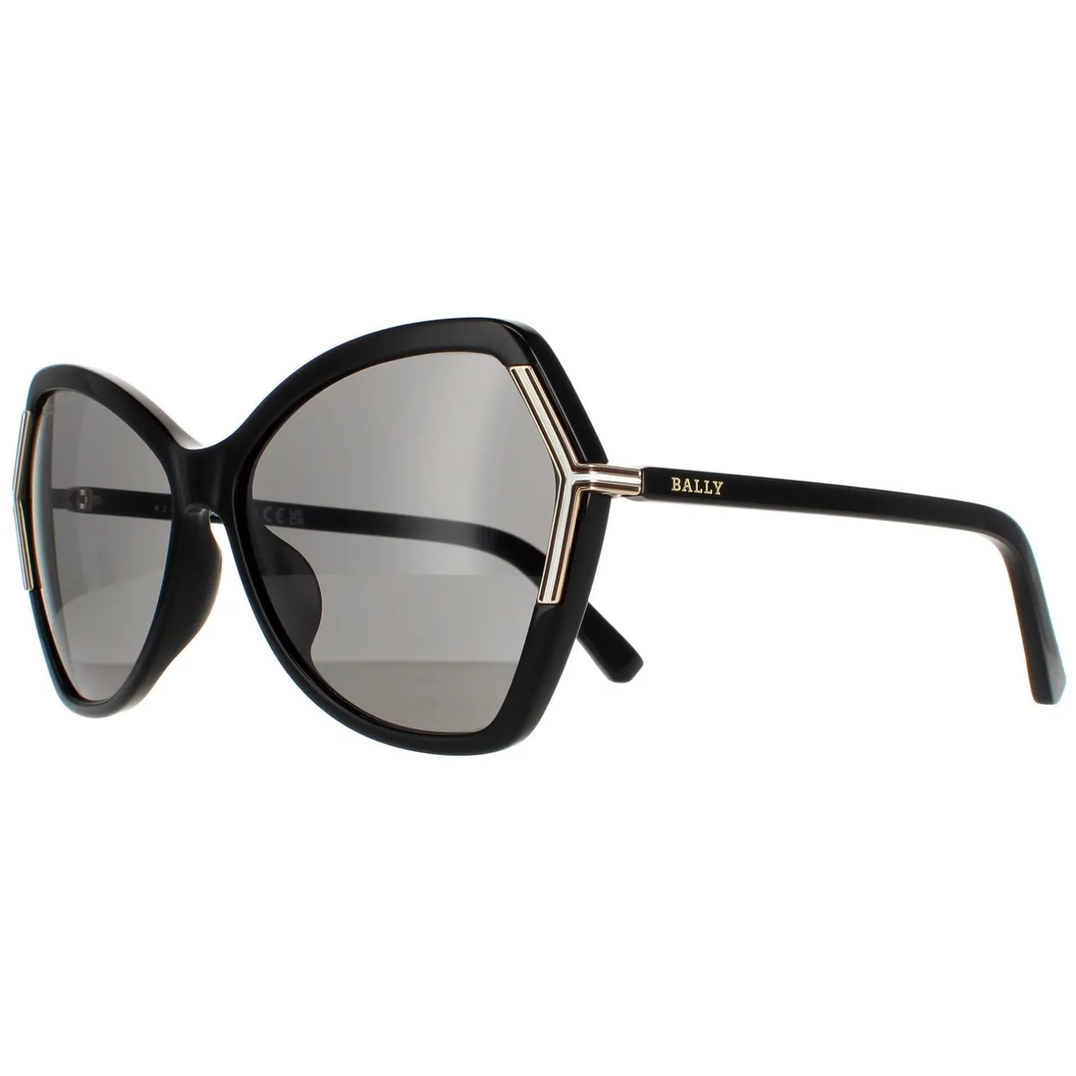 Bally Sunglasses BY0036-H 01A Black Grey