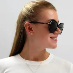 Bally Sunglasses BY0036-H 01A Black Grey
