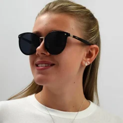 Bally Sunglasses BY0043-K 01A Black Blue