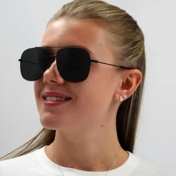 Bally Sunglasses BY0050-K 02D Black Grey Polarised Mirrored