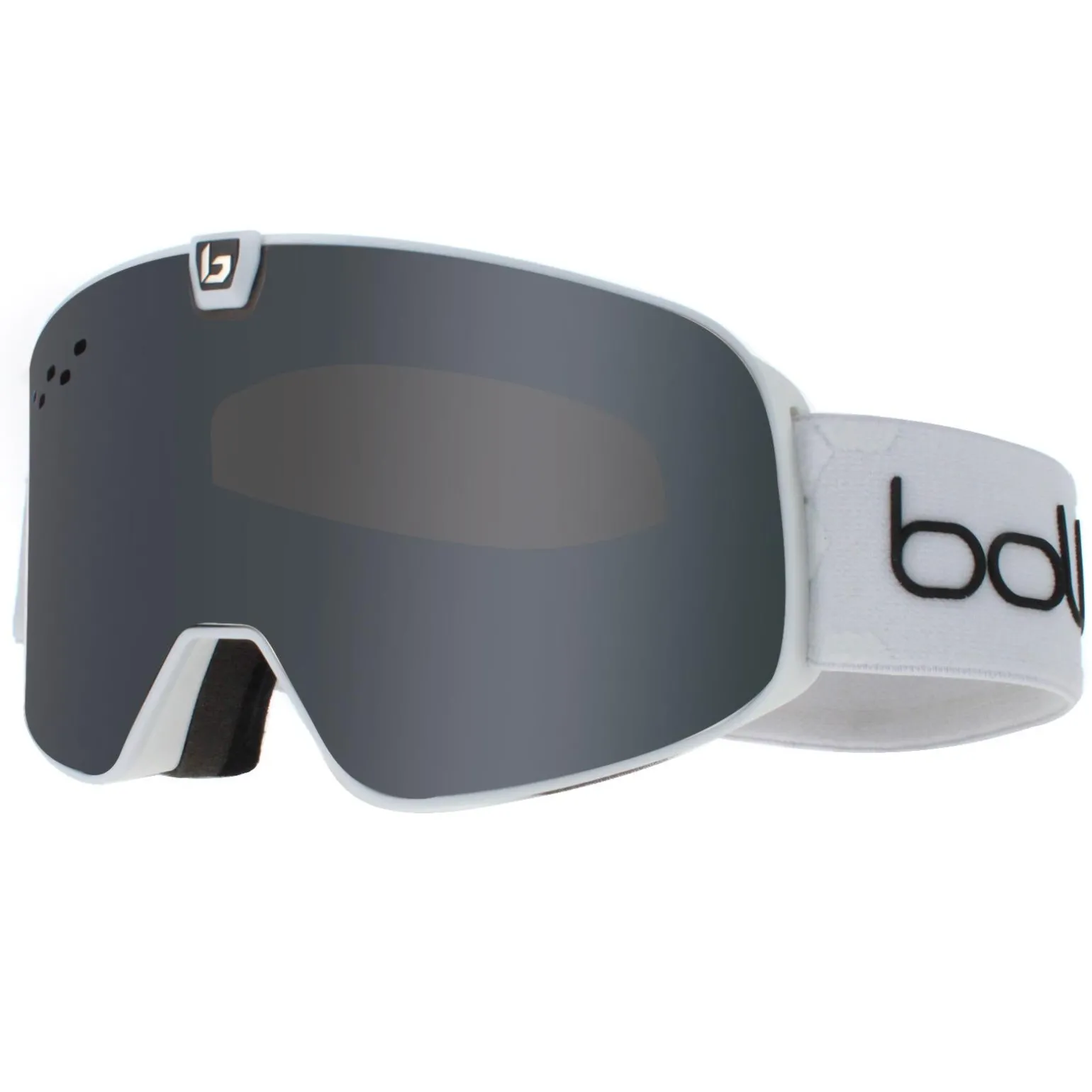 Bolle Ski Goggles Nevada Neo BG394002 Matte White Black Chrome & Light