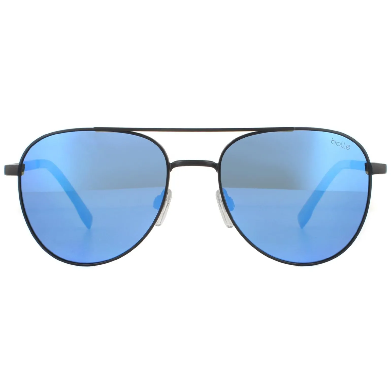 Bolle Sunglasses Evel 12536 Matte Black Offshore Blue Polarized