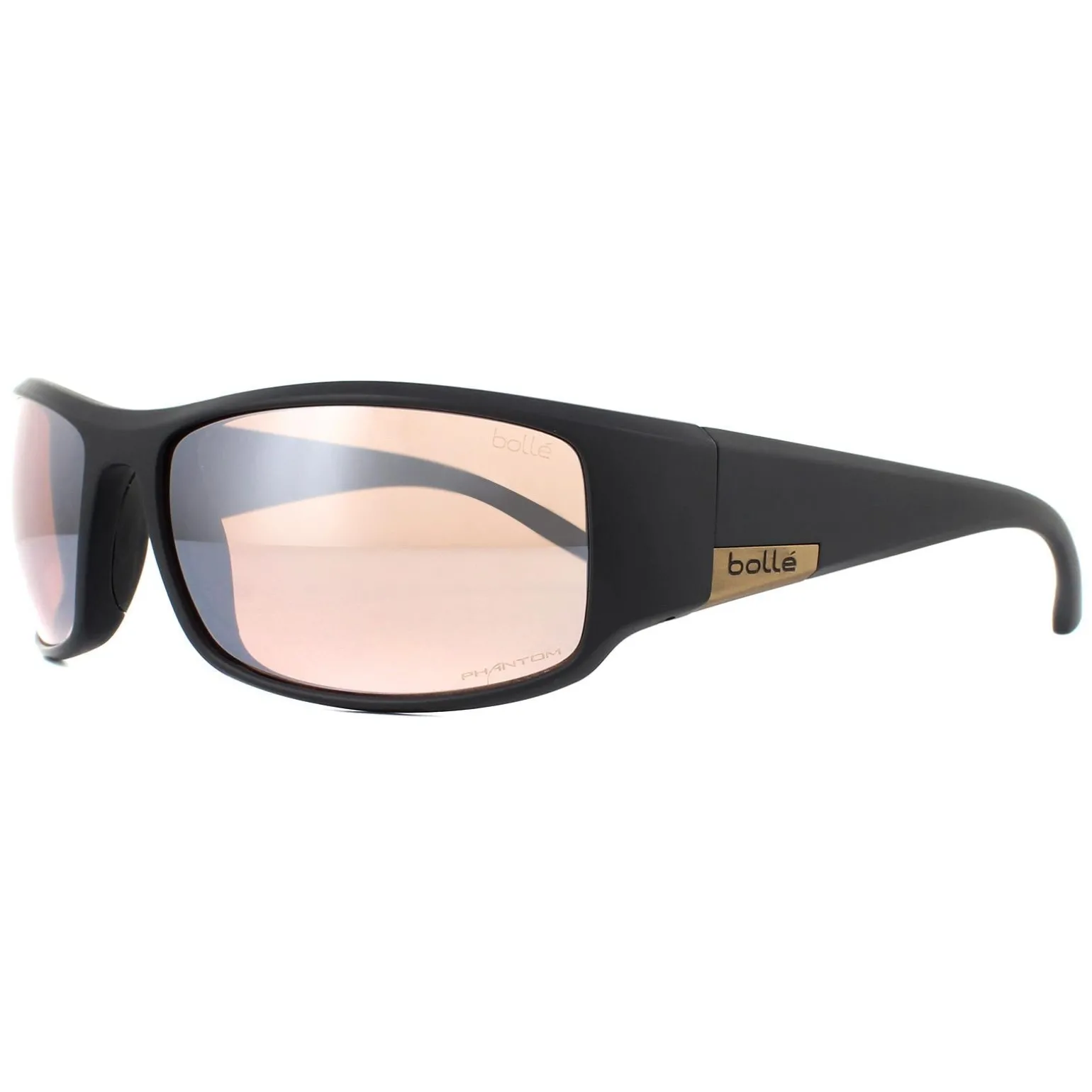 Bolle Sunglasses King 12575 Matte Black Metal Brown Phantom Brown Gun