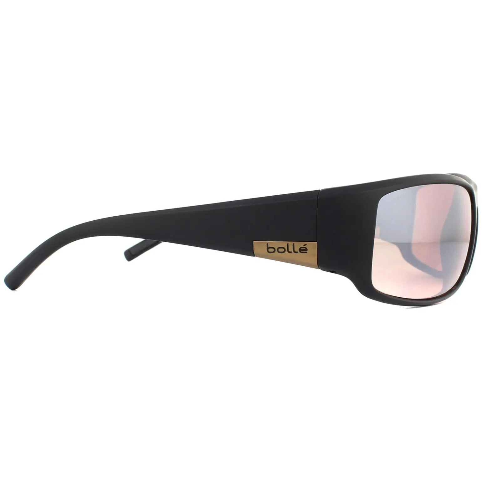 Bolle Sunglasses King 12575 Matte Black Metal Brown Phantom Brown Gun