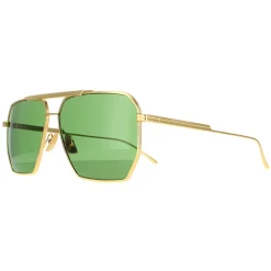 Bottega Veneta Sunglasses BV1012S 004 Gold Green