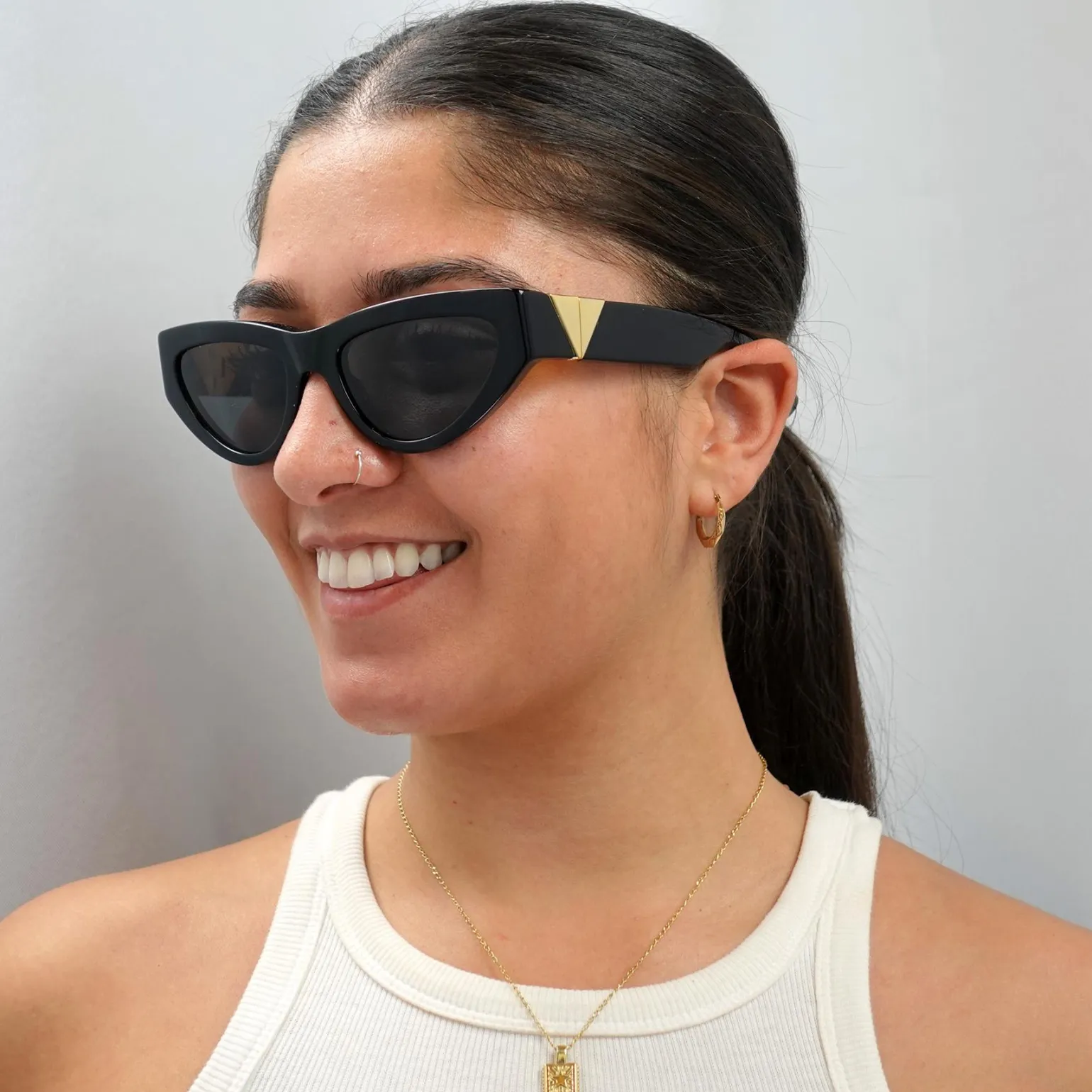 Bottega Veneta Sunglasses BV1176S 001 Black Grey