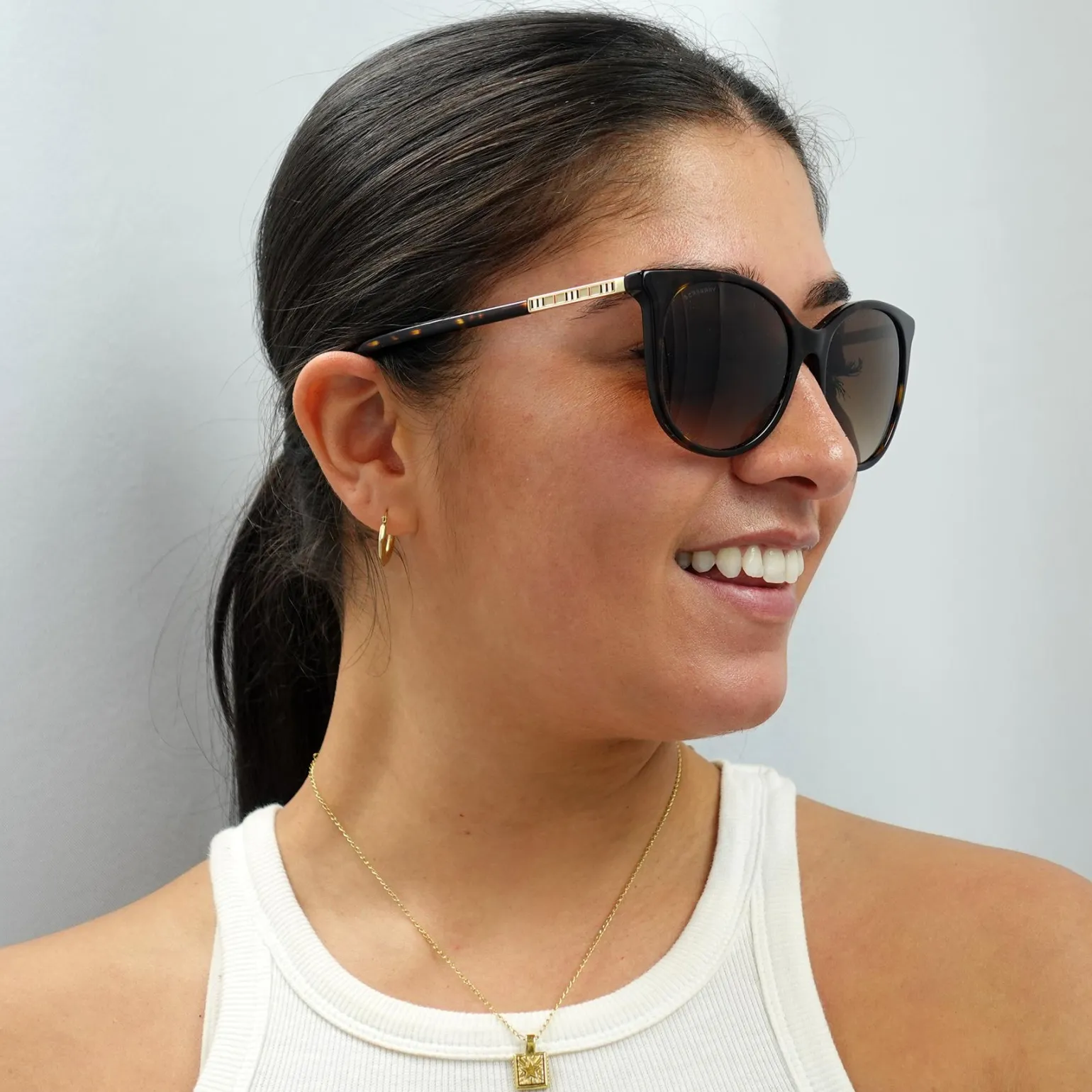 Burberry Sunglasses BE4333 300213 Dark Havana Brown Gradient