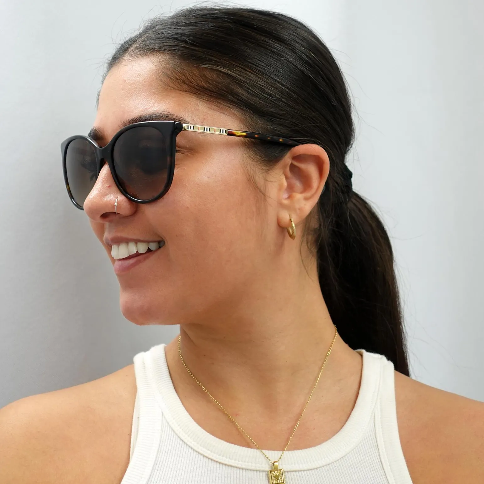Burberry Sunglasses BE4333 300213 Dark Havana Brown Gradient