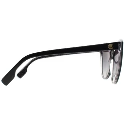 Burberry Sunglasses BE4365 Betty 3977/8G Black on Crystal TB Print Gre