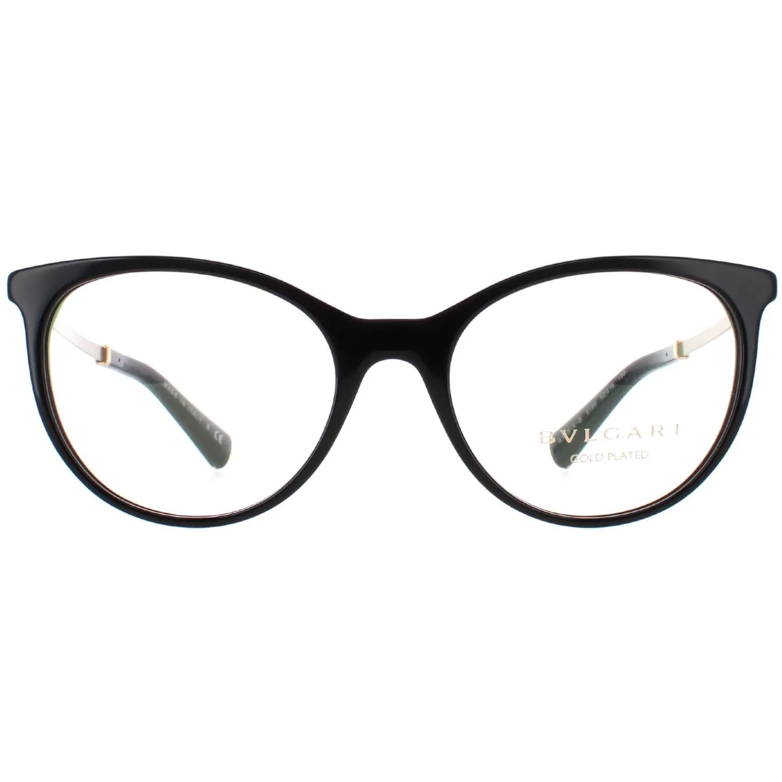 Bvlgari Glasses Frames 4149KB 5195 Black Gold Red 52mm Womens