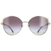 Bvlgari Sunglasses BV6168 278/8G Pale Gold Grey Gradient