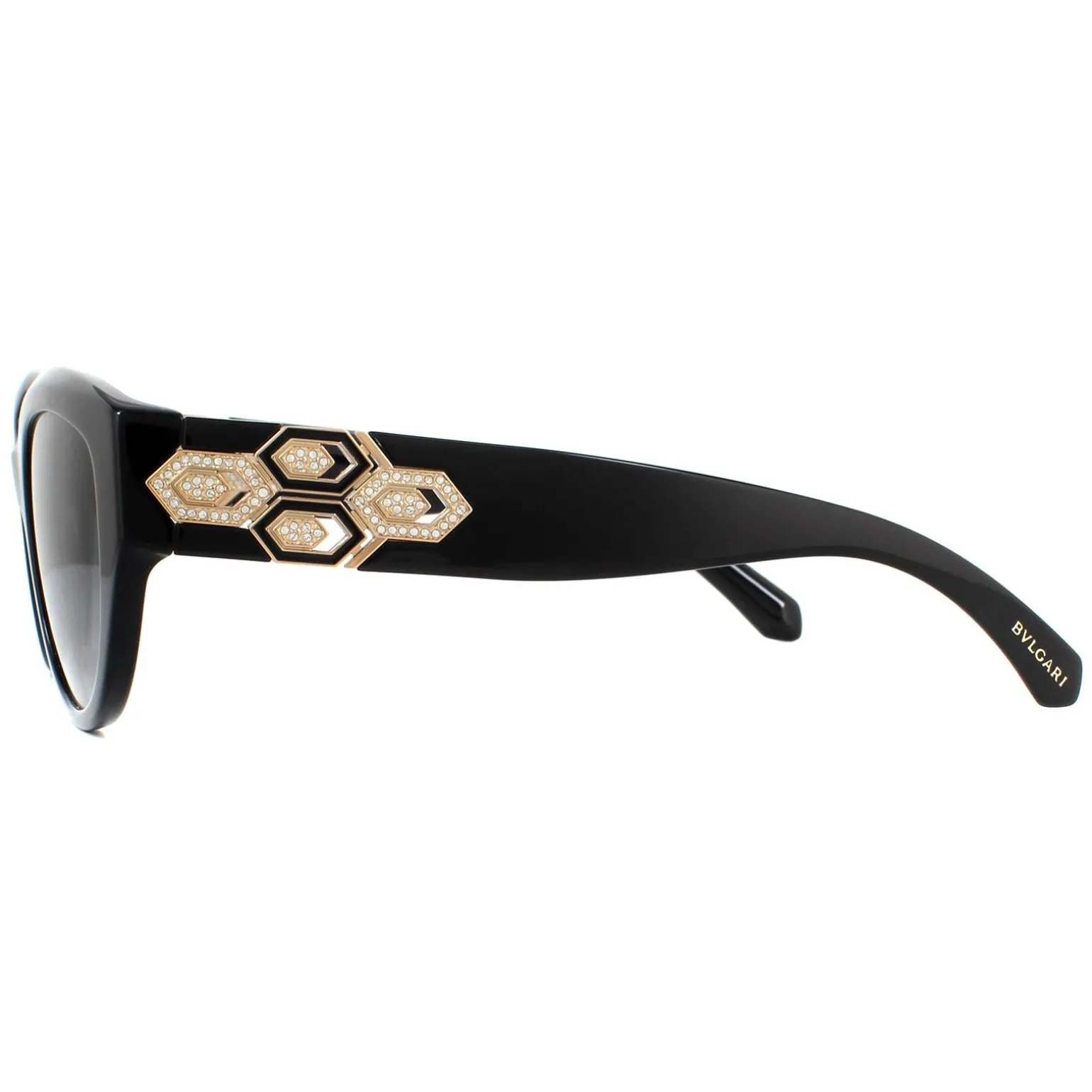 Bvlgari Sunglasses BV8221B 501/T3 Black Grey Gradient Polarized