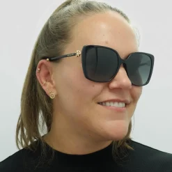 Bvlgari Sunglasses BV8225B 501/T3 Black Grey Gradient Polarized