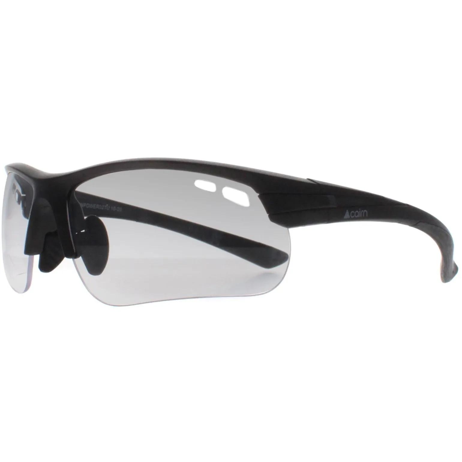Cairn Sunglasses Power 02 Matte Full Black Clear