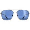 Calvin Klein Sunglasses CK19136S 045 Silver Smoke Grey