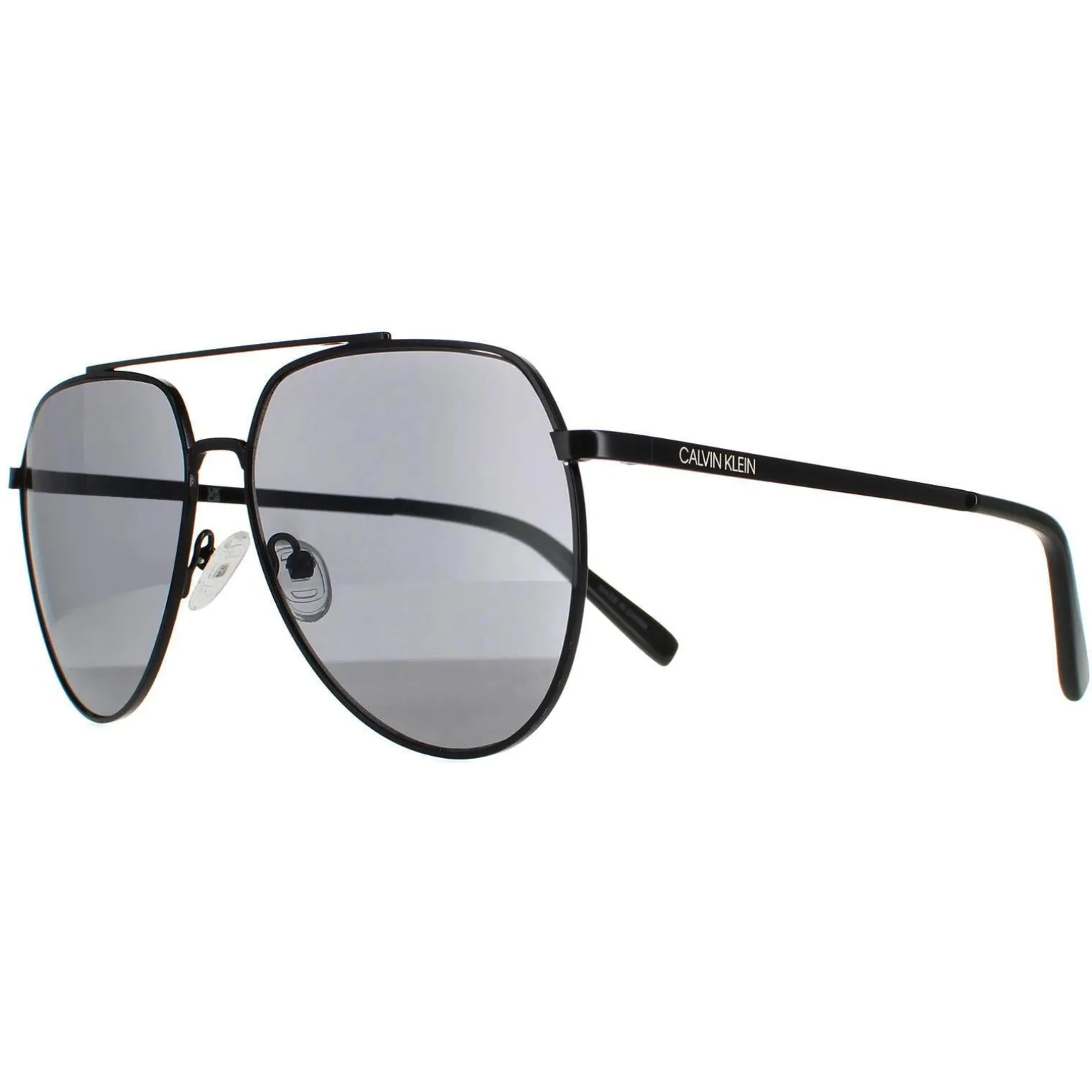 Calvin Klein Sunglasses CK20124S 001 Shiny Black Solid Smoke