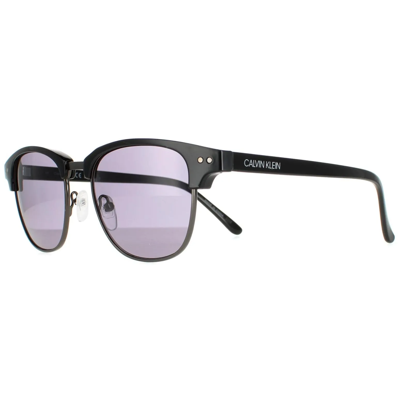 Calvin Klein Sunglasses CK20314S 001 Shiny Black Solid Smoke