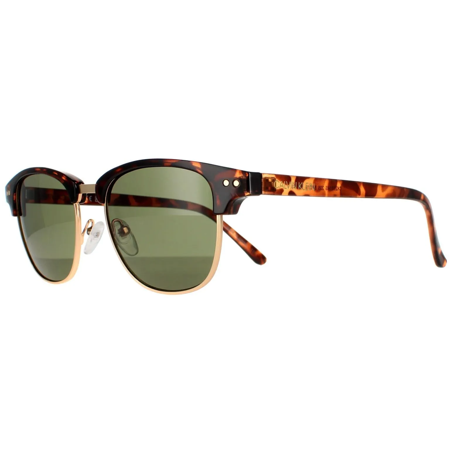 Calvin Klein Sunglasses CK20314S 235 Shiny Tortoise Solid Green G15