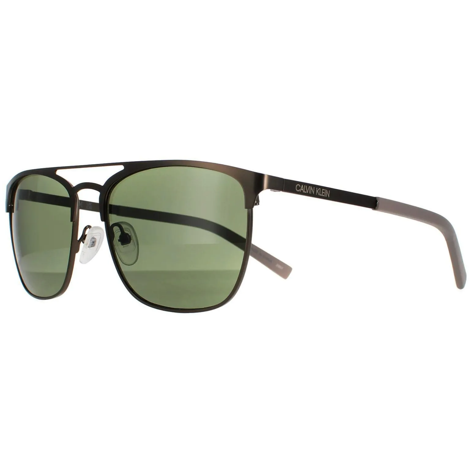 Calvin Klein Sunglasses CK20123S 008 Matte Gunmetal Solid Green G15