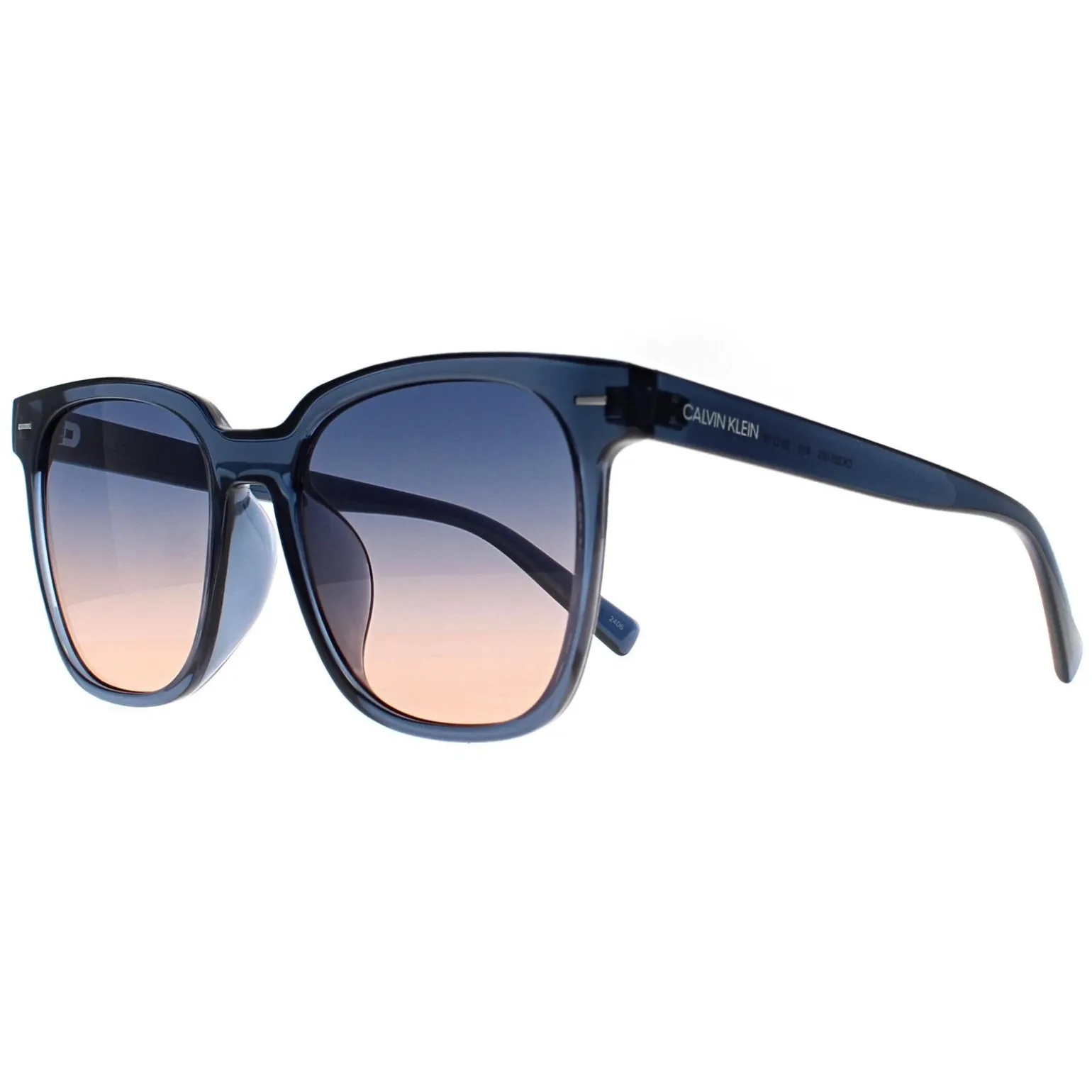 Calvin Klein Sunglasses CK20519S 410 Crystal Navy Blue Peach Gradient